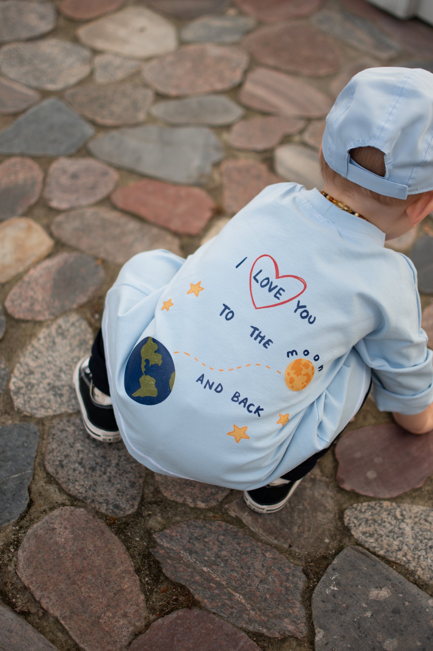 Oversize-Shirt „To the Moon and Back“