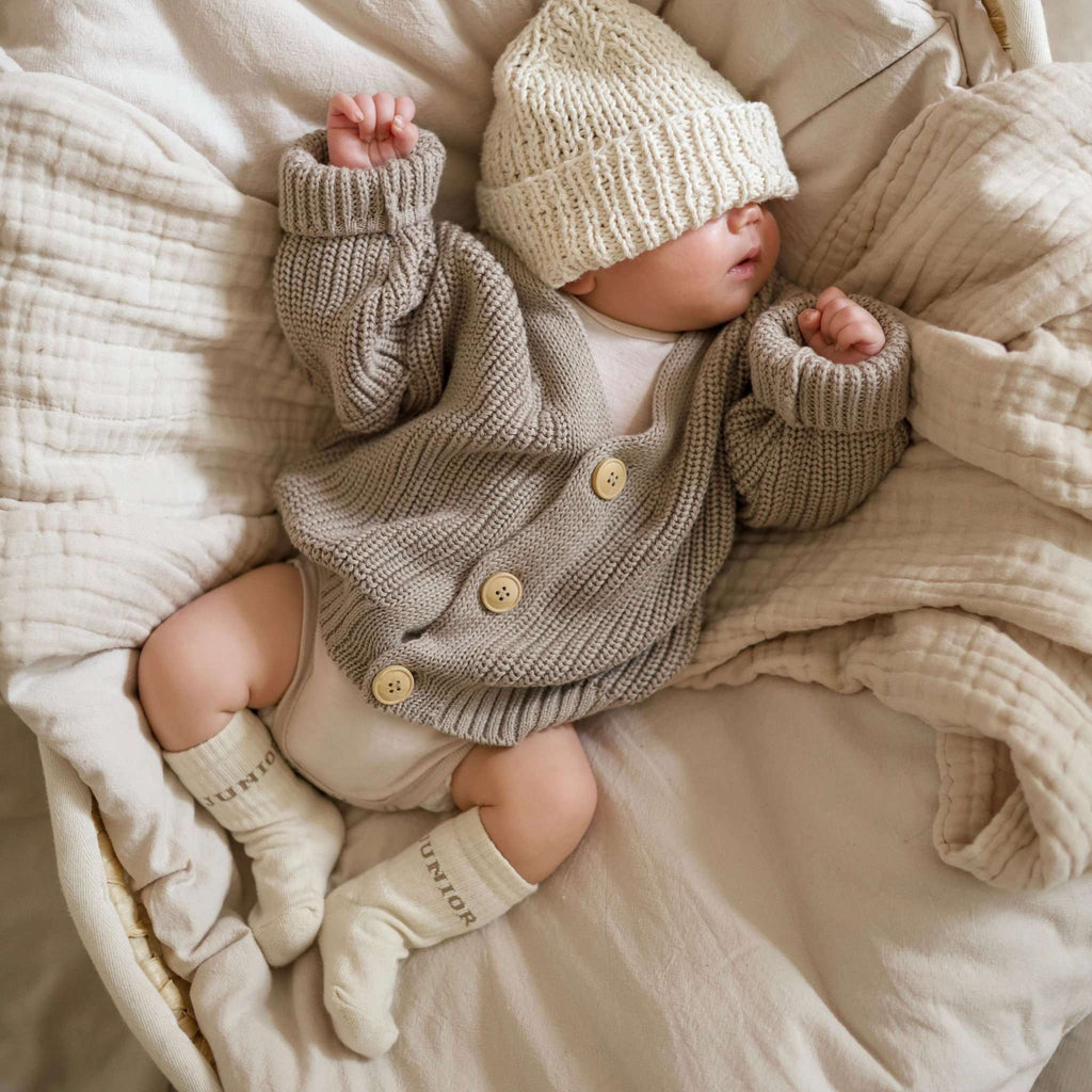 Organic Socks - JUNIOR - Sand