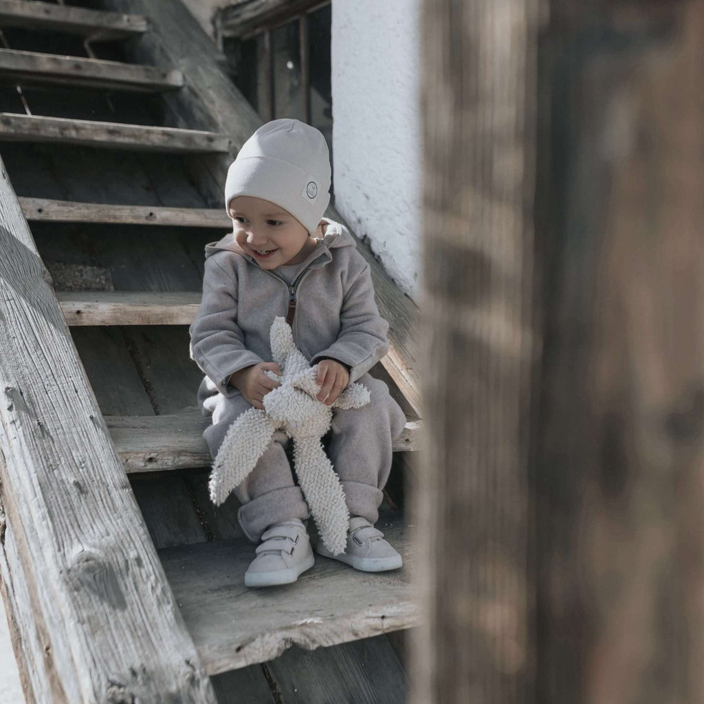 Organic Fleece Overall - Taupe Melange