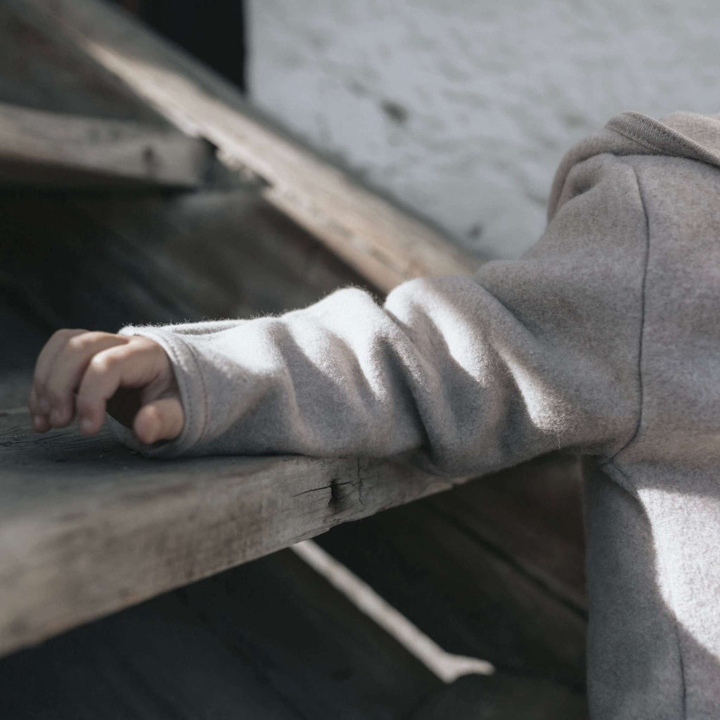 Organic Fleece Overall - Taupe Melange