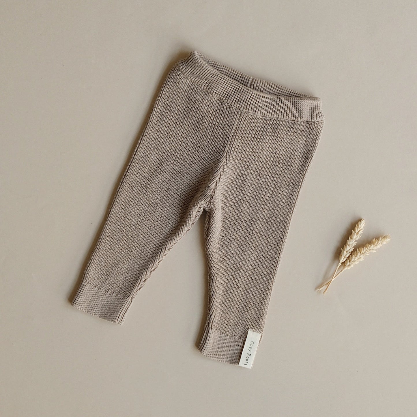 Organic Knit Leggings - Caramel 🤎