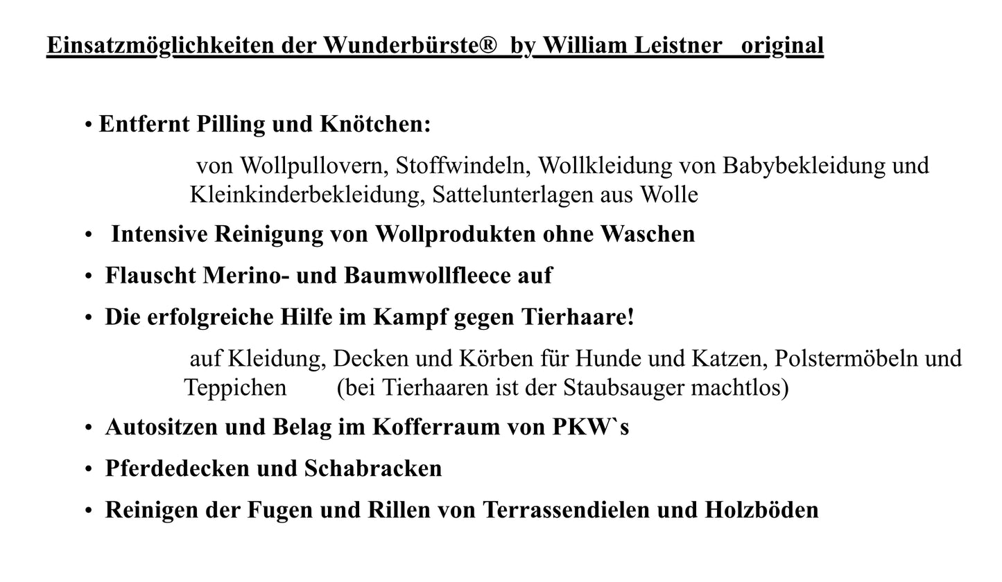 Wunderbürste für Walk