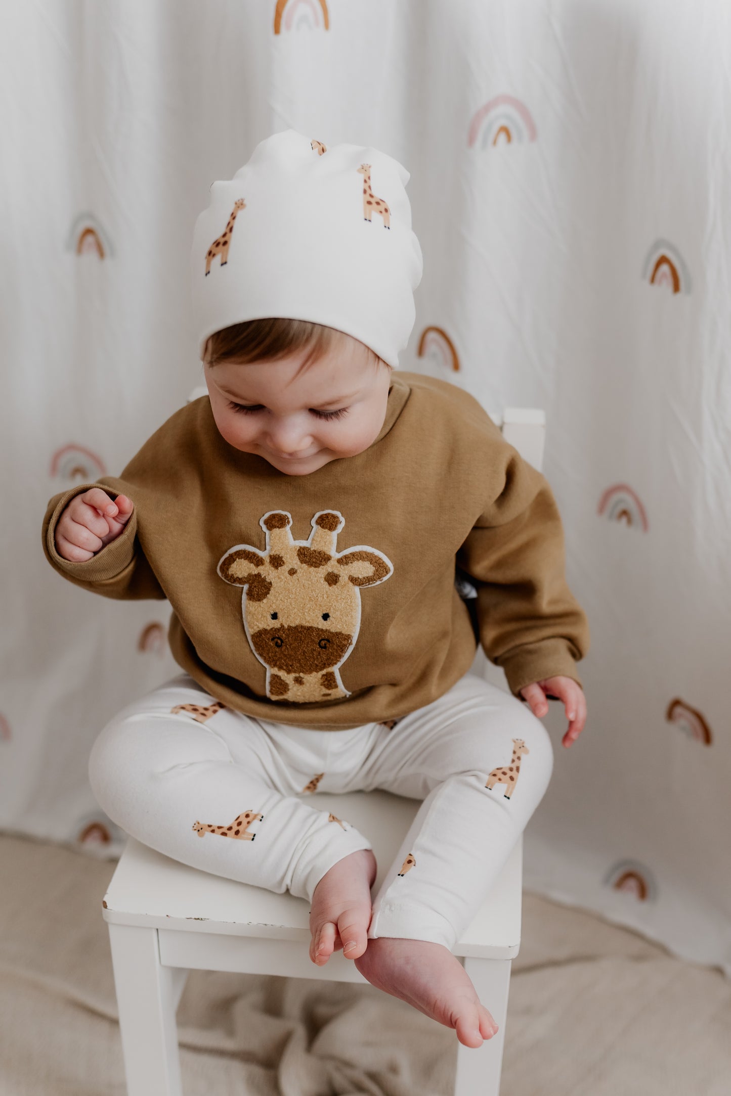 Giraffen Set 🦒 - Sweater + Hose + Mütze