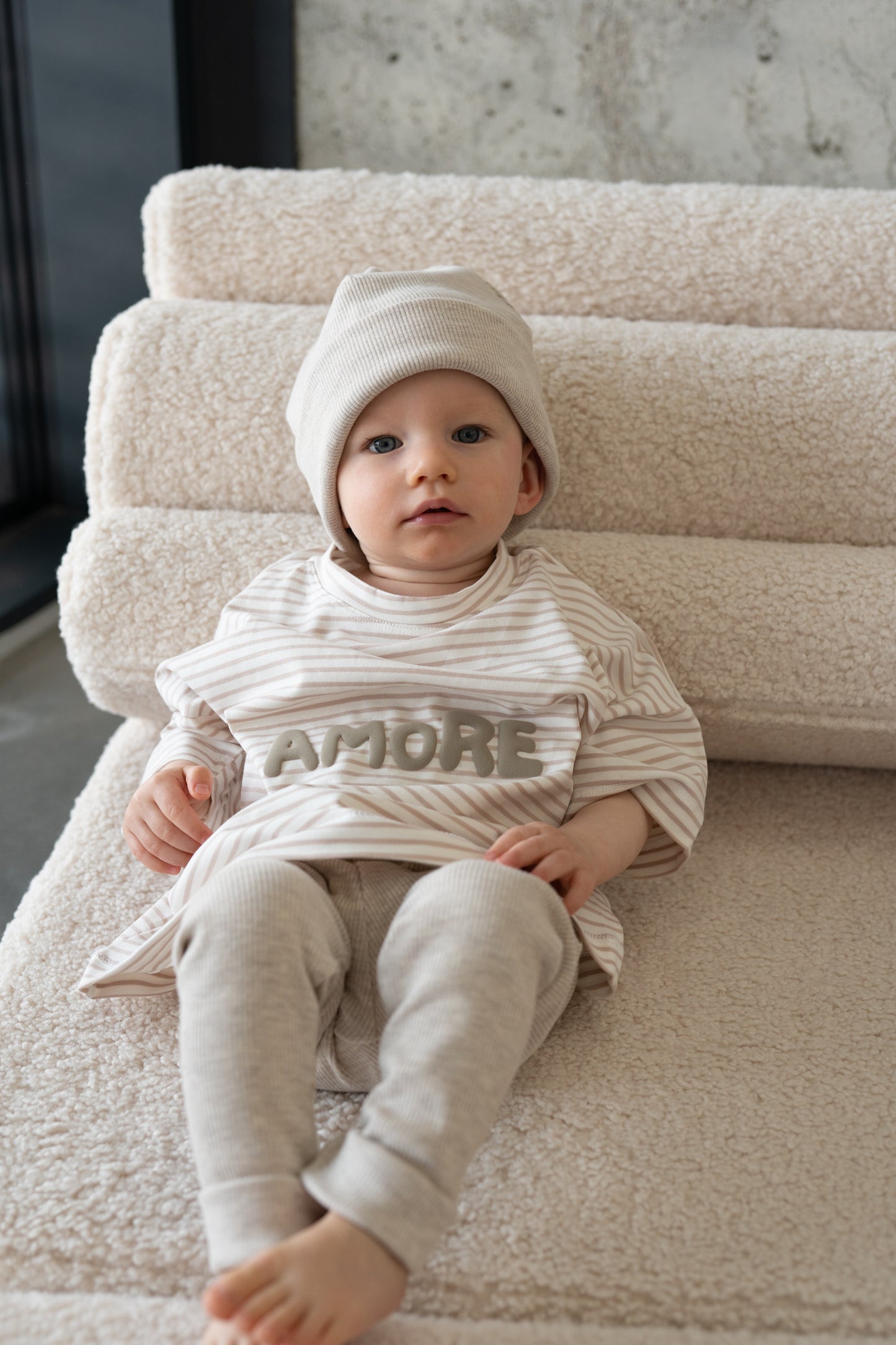 Oversized Streifen-Shirt Amore đ€