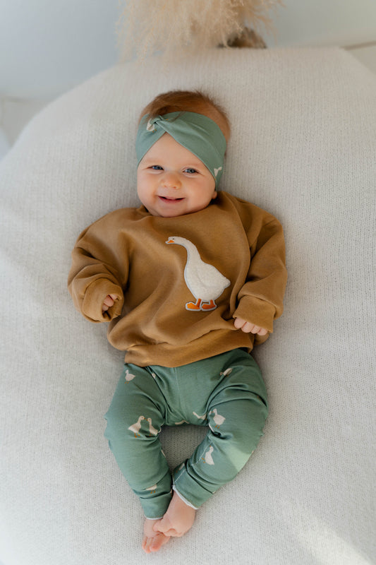 Gänse Set 🦆 - Sweater + Leggin + Stirnband/Beanie