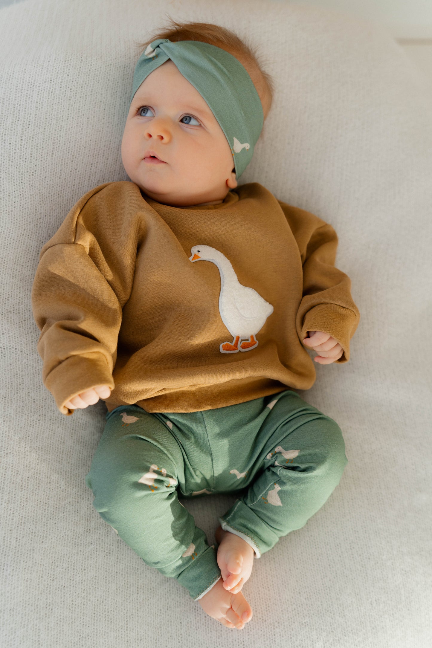 Gänse Set 🦆 - Sweater + Leggin + Stirnband/Beanie