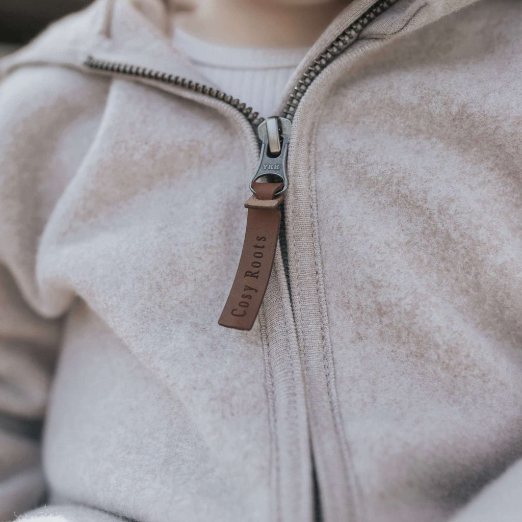 Organic Fleece Overall - Taupe Melange