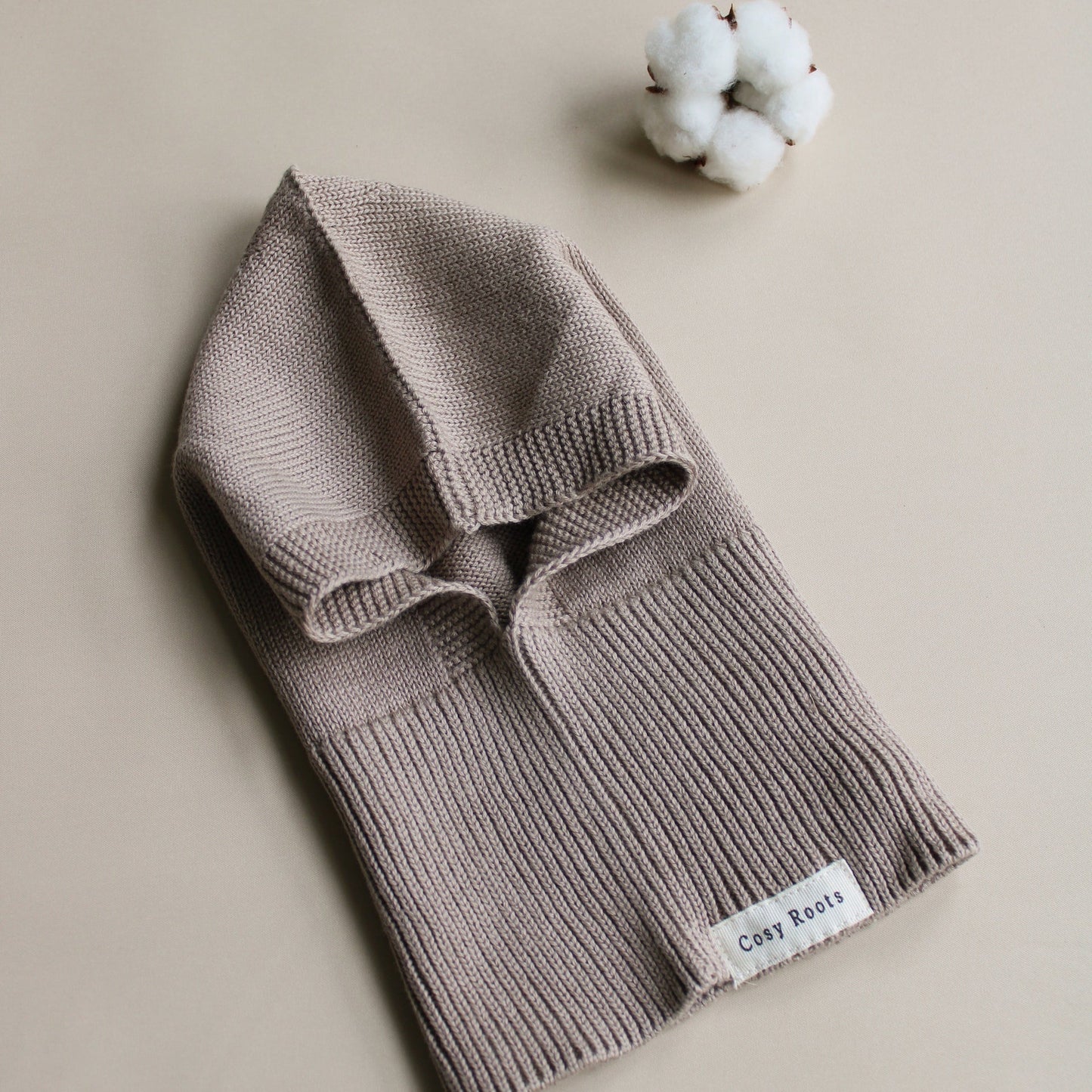 Organic Knit Balaclava - Caramel 🤎