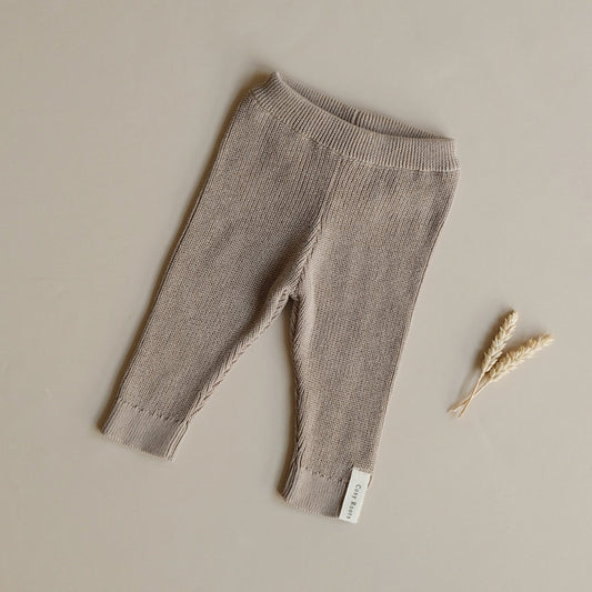 Organic Knit Leggings - Caramel 🤎