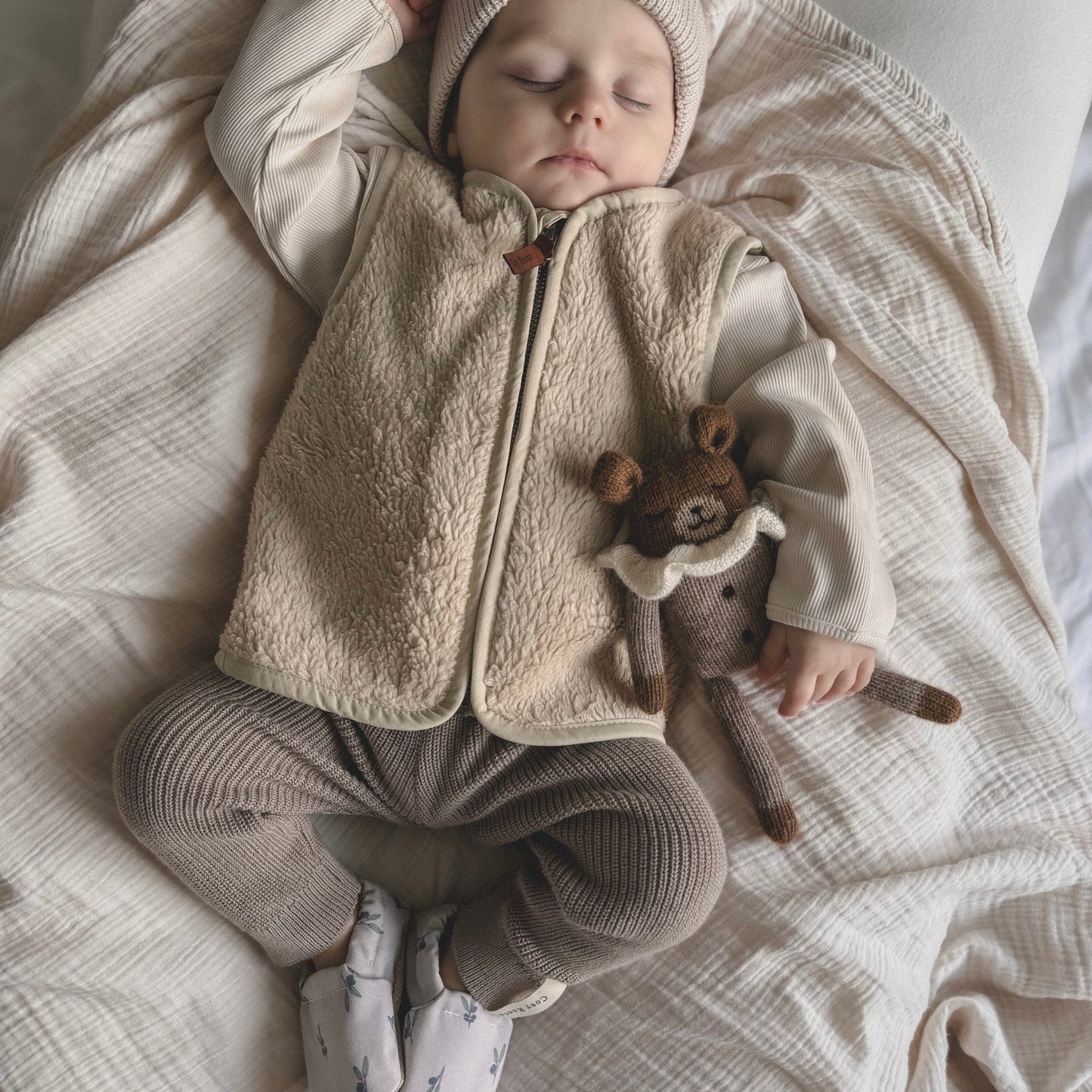 Organic Knit Leggings - Caramel 🤎