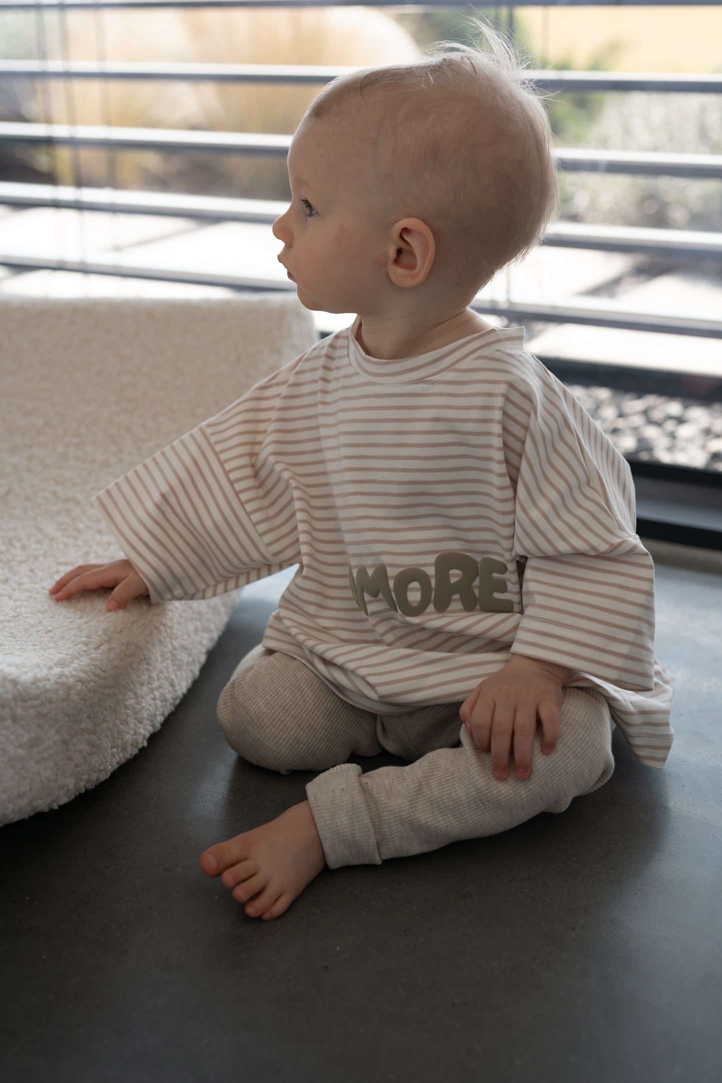 Oversized Streifen-Shirt Amore 🤎