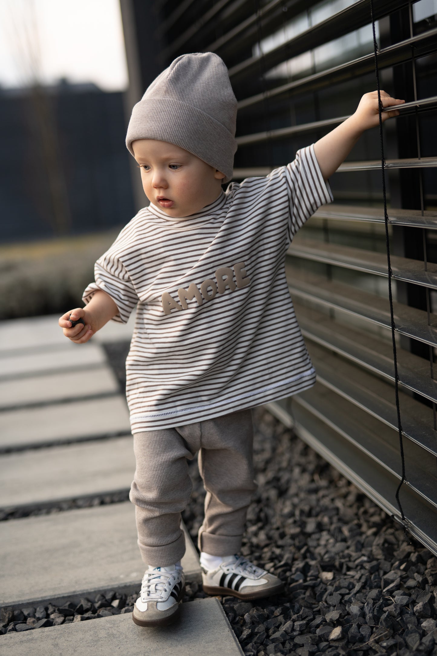 Oversized Streifen-Shirt Amore 🤎